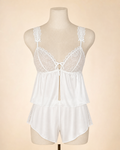 Nightlight 3728 Beyaz Dantelli Babydoll Takım - Beyaz katalog görseli