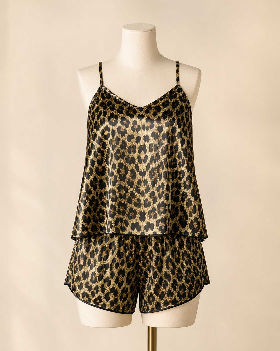 Nightlight 3744 Leopar Saten Şortlu Takım - Leopar katalog görseli