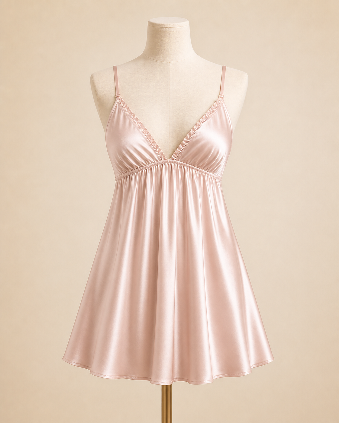 Nightlight 3816 Pudra Saten Babydoll - Pudra katalog görseli